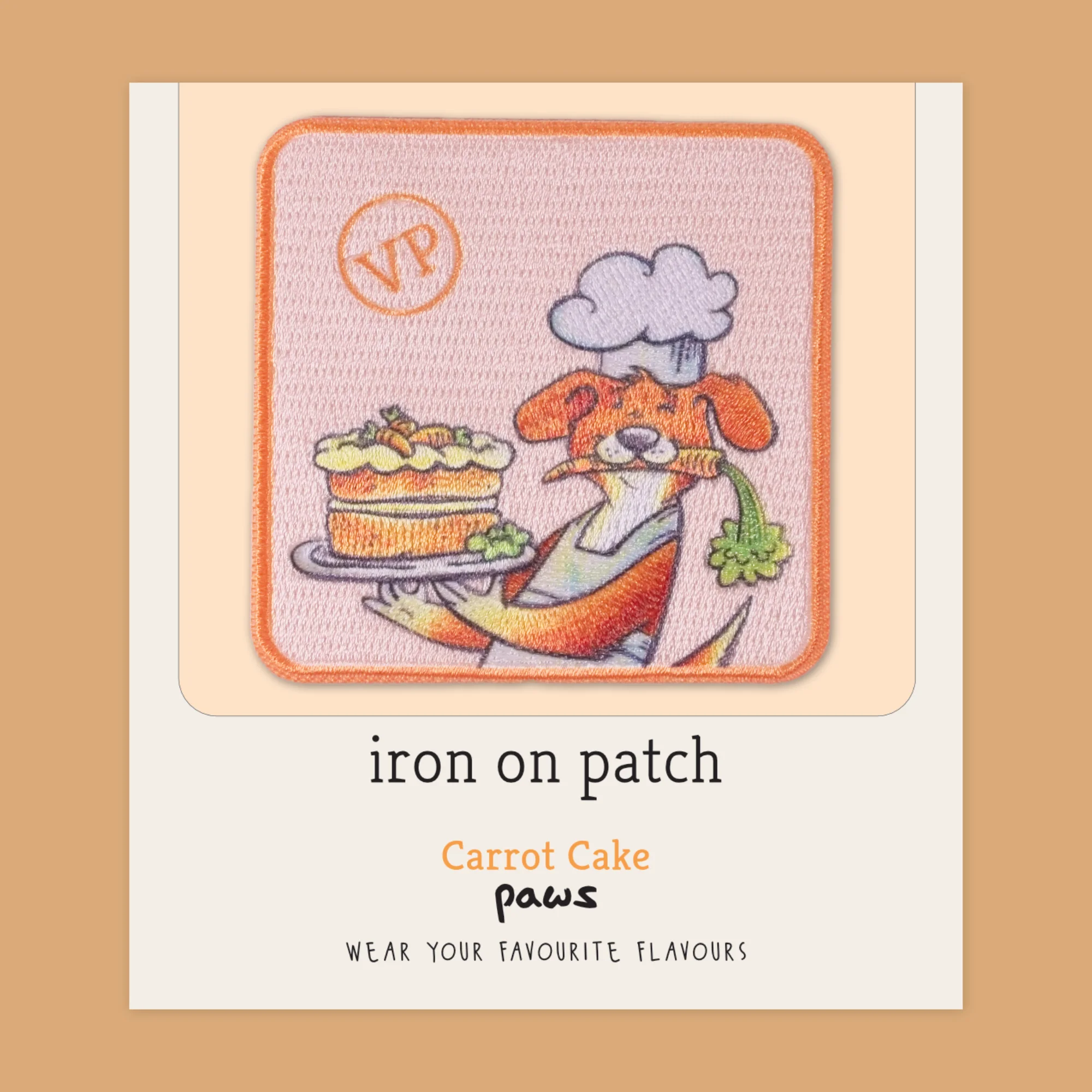 Iron on Patch - Carrot Cake