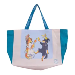 Extra Large Canvas Tote Bag - Blue