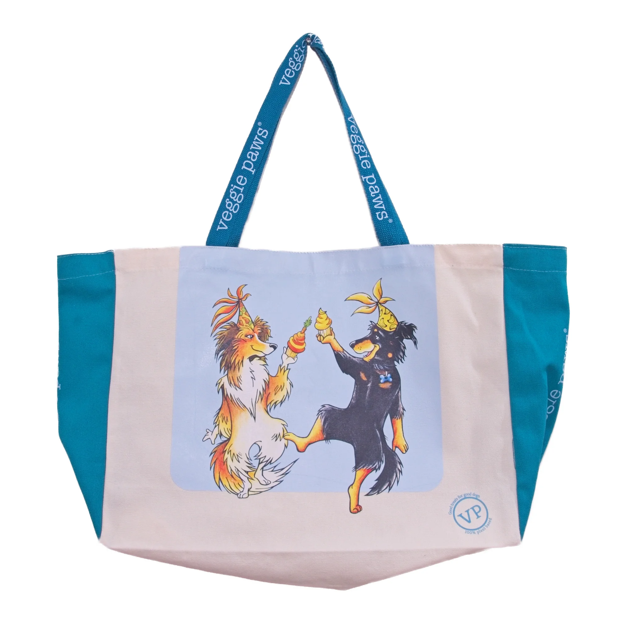 Extra Large Canvas Tote Bag - Blue