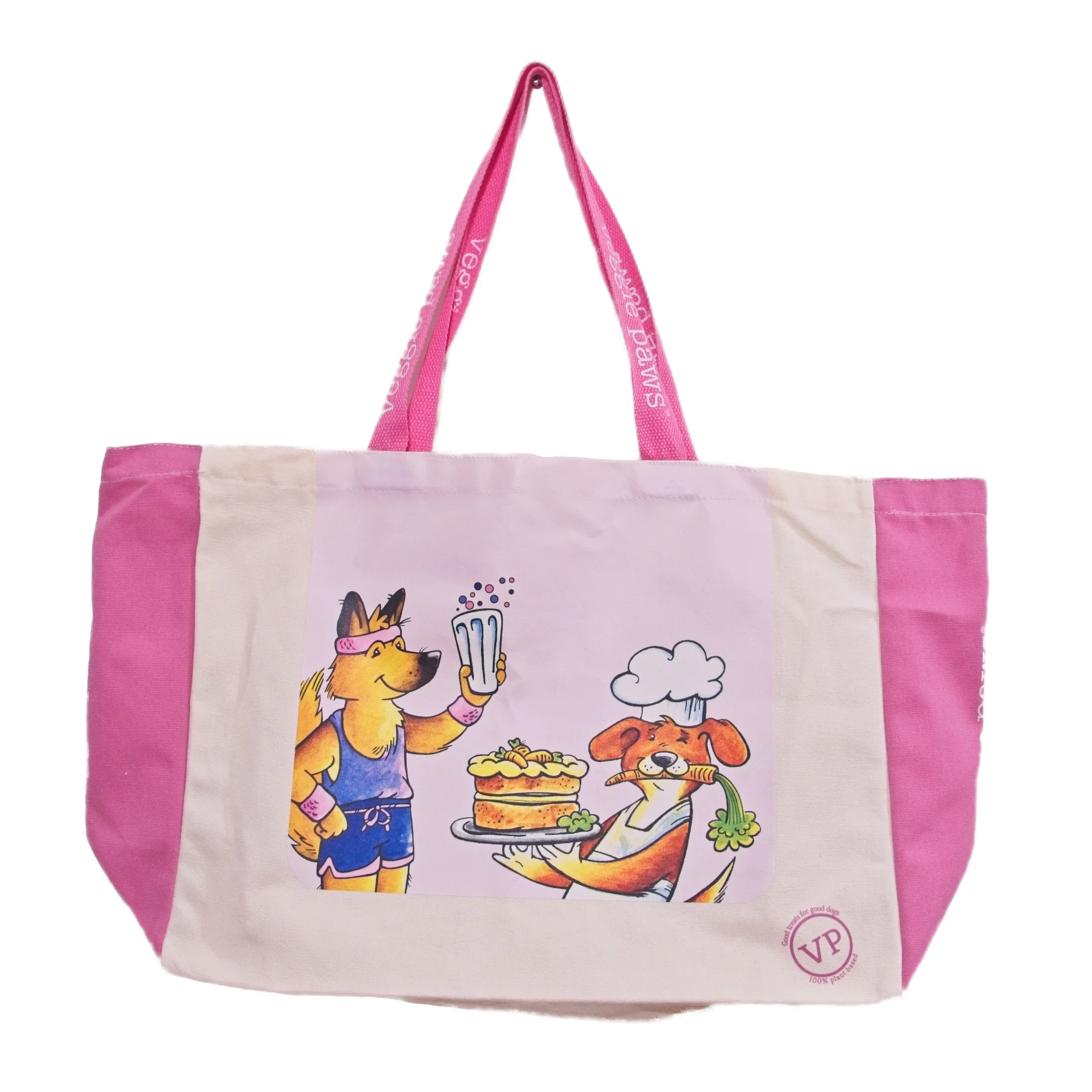 Extra Large Canvas Tote Bag - Pink