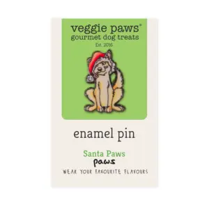Enamel Pin - Santa Paws