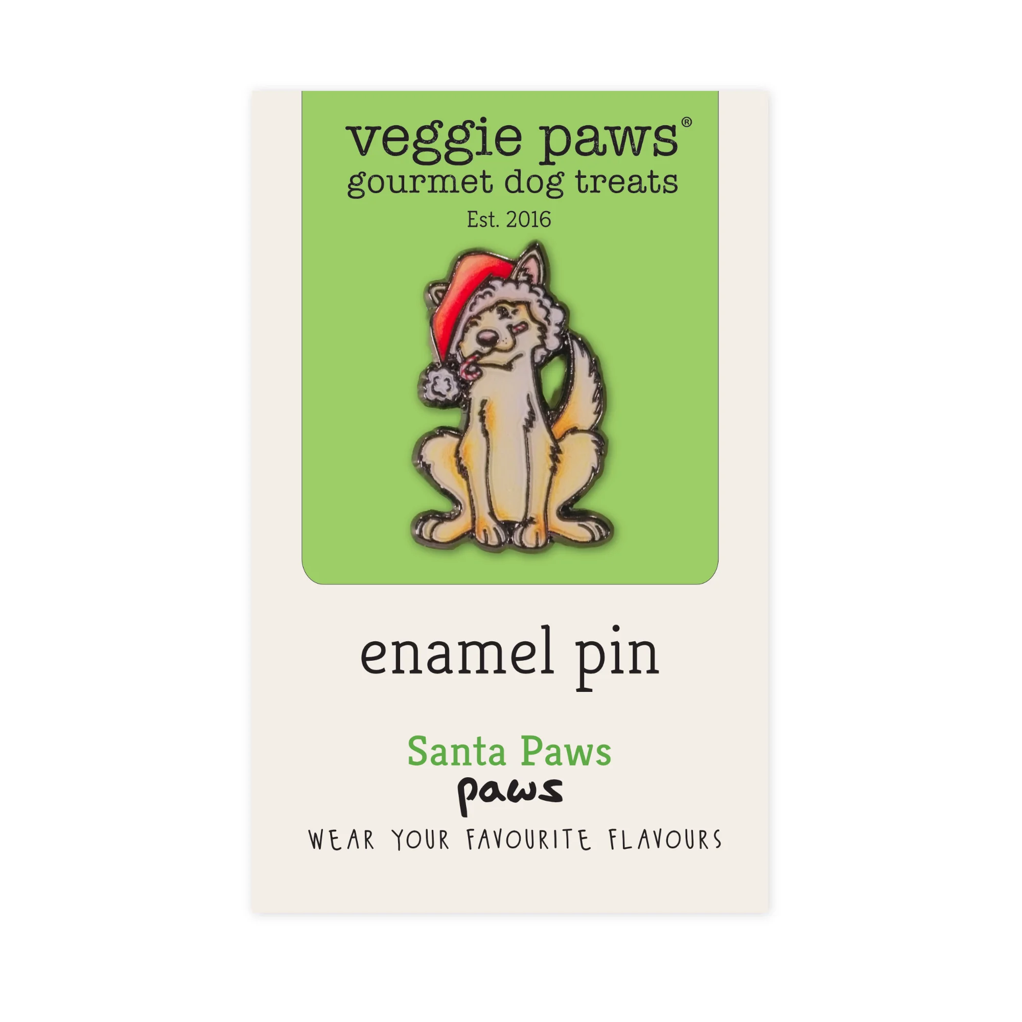 Enamel Pin - Santa Paws